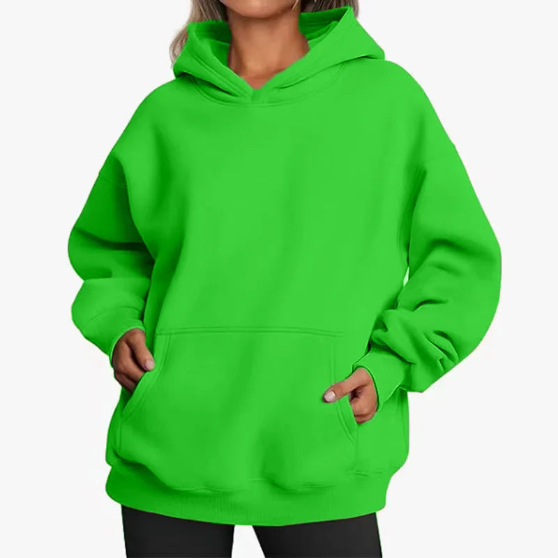 WOMEN'S OVERSIZE BASIC HOODIE
