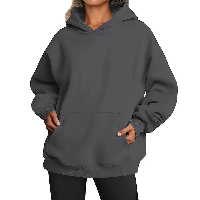 WOMEN'S OVERSIZE BASIC HOODIE
