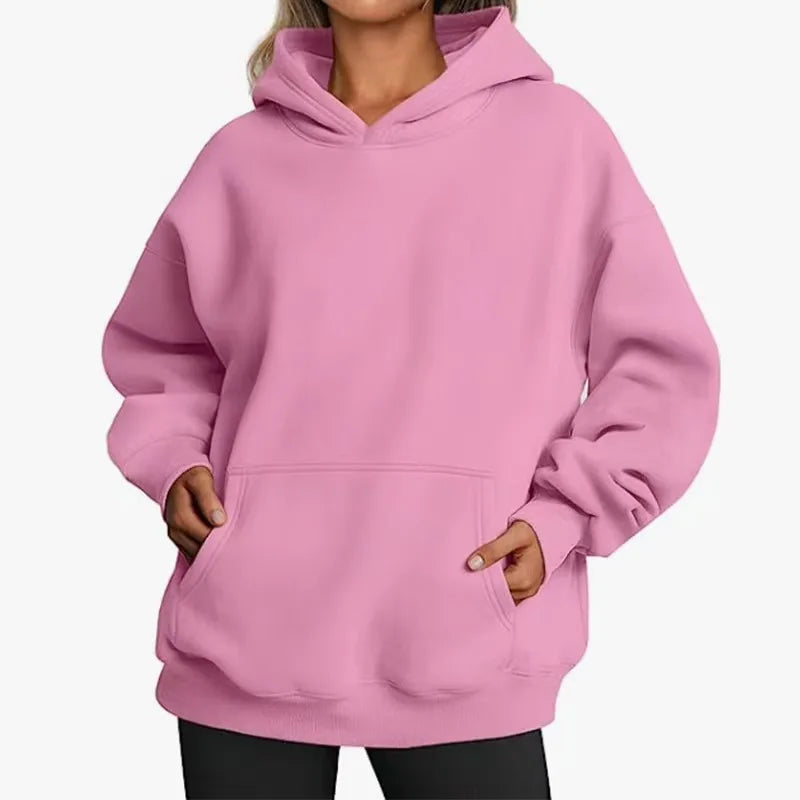 WOMEN'S OVERSIZE BASIC HOODIE