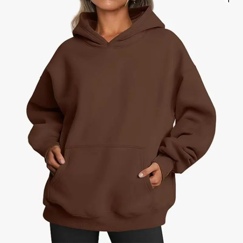 WOMEN'S OVERSIZE BASIC HOODIE