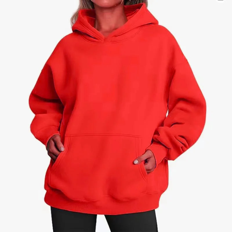 WOMEN'S OVERSIZE BASIC HOODIE