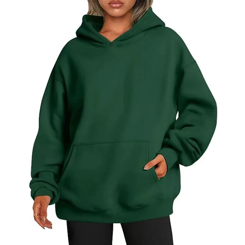 WOMEN'S OVERSIZE BASIC HOODIE