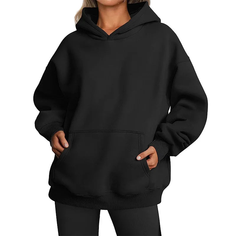 WOMEN'S OVERSIZE BASIC HOODIE