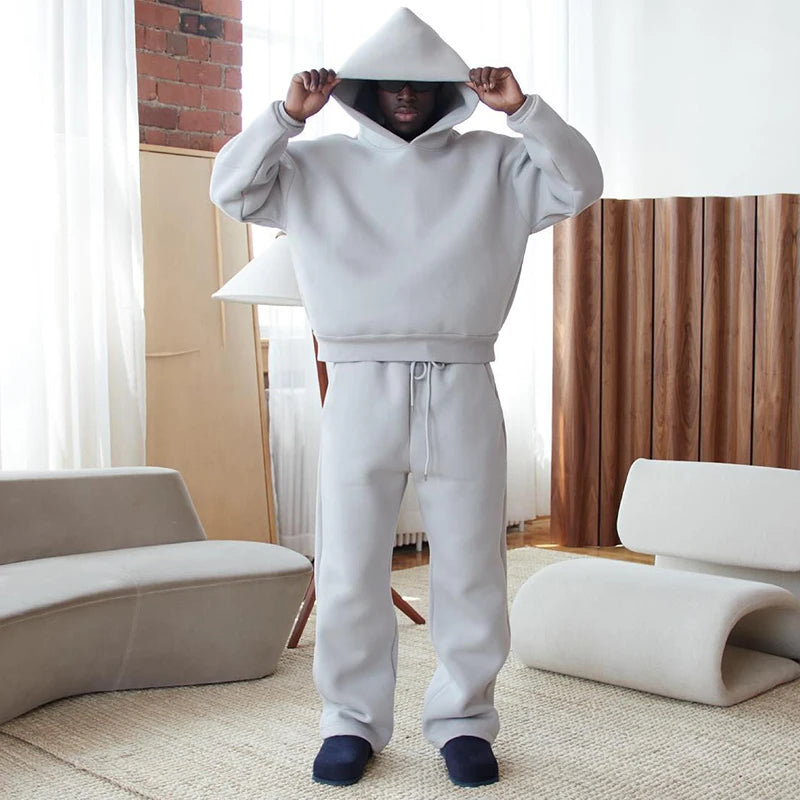 MEN'S OVERSIZE BASIC HOODIE AND JOOGER
