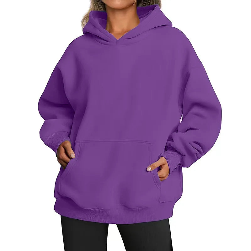 WOMEN'S OVERSIZE BASIC HOODIE