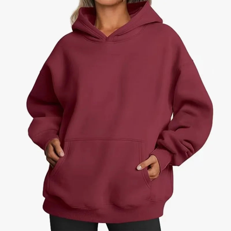 WOMEN'S OVERSIZE BASIC HOODIE