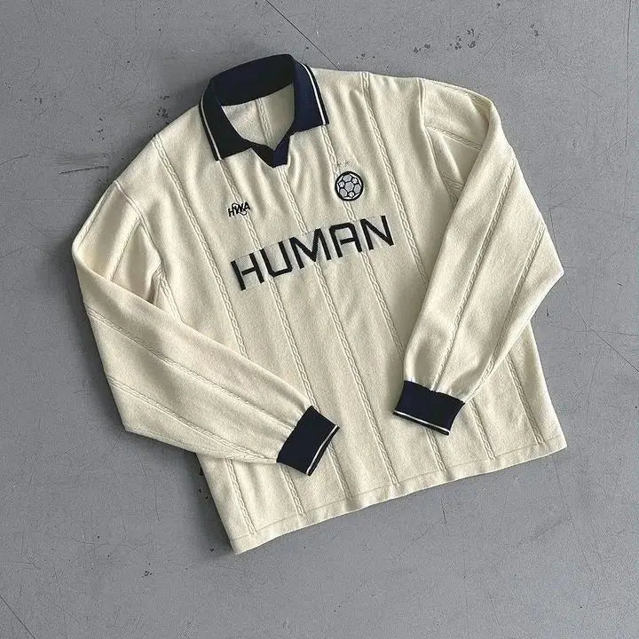 LOOSE FIT POLO SWEATER