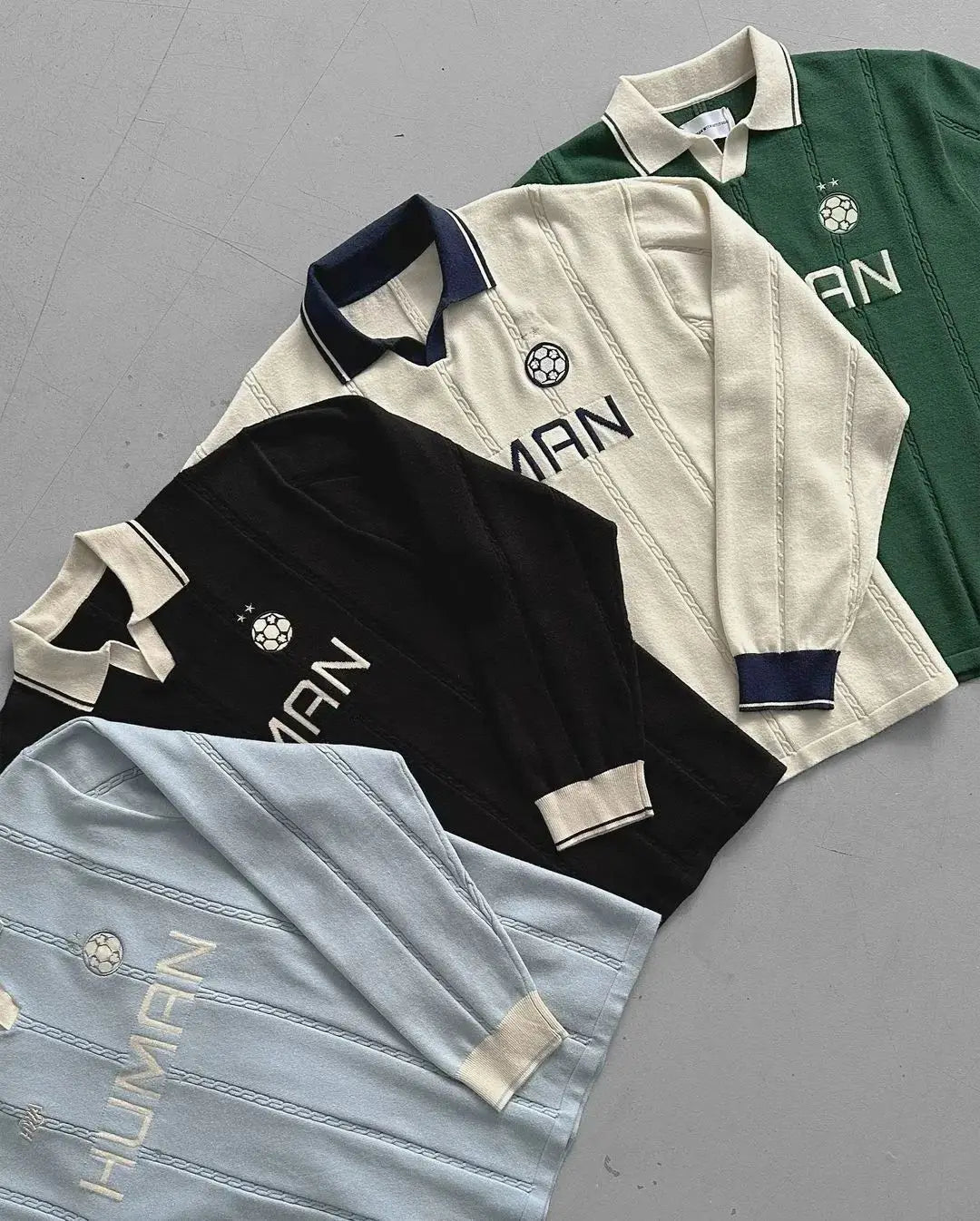 LOOSE FIT POLO SWEATER